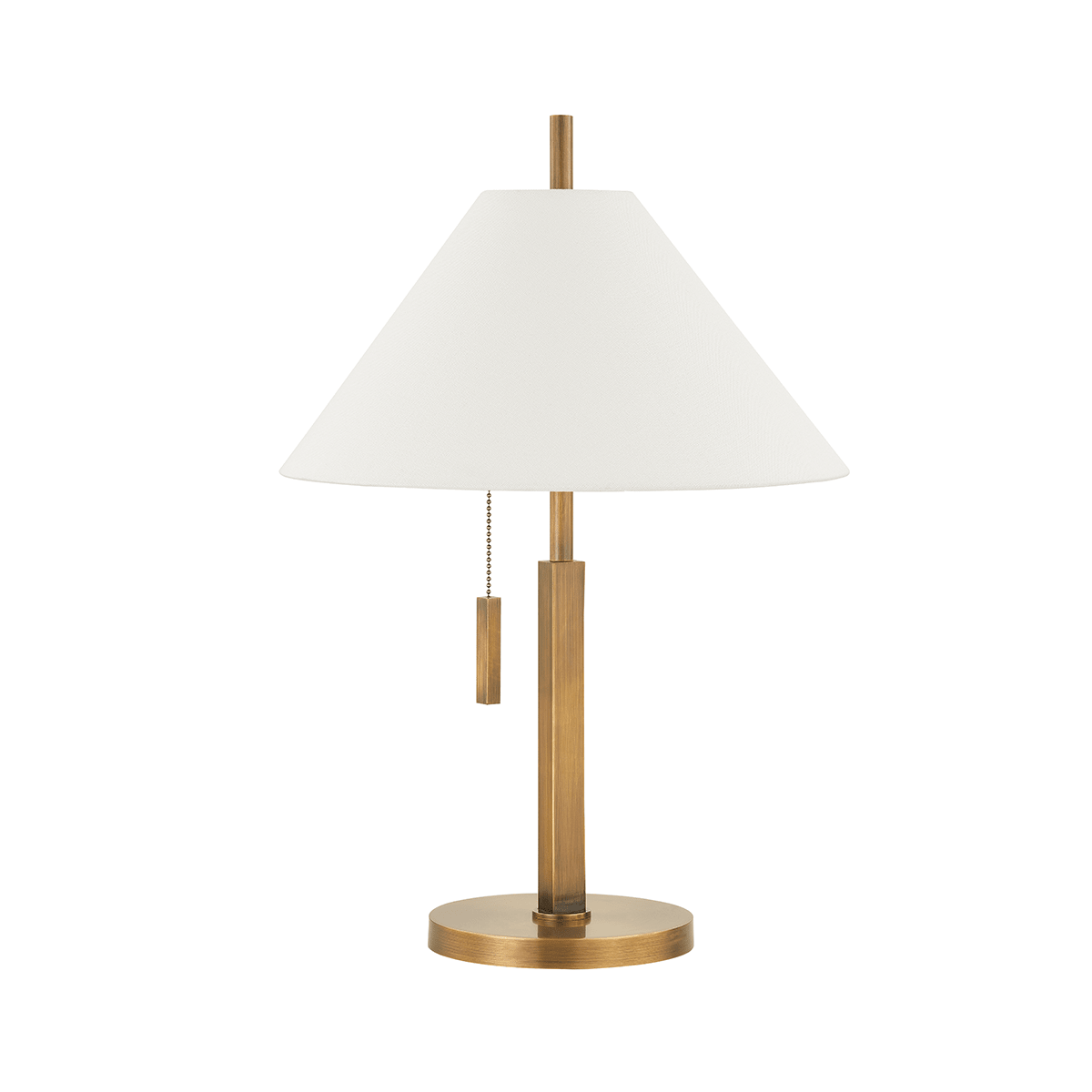 Lampe à poser en laiton laiton patiné 38x57cm Clic - Troy Lighting - The Cool Republic