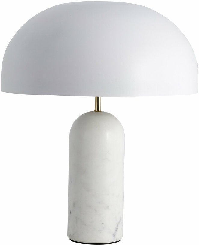 Lampe à poser en marbre blanc 49 cm Atlas - Nordal - The Cool Republic