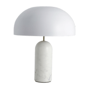 Table lamp in marbre white 49 cm Atlas - Nordal - The Cool Republic