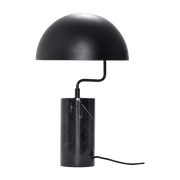 Lampe à poser en marbre et métal noir 48 x 38 cm - Hübsch - The Cool Republic