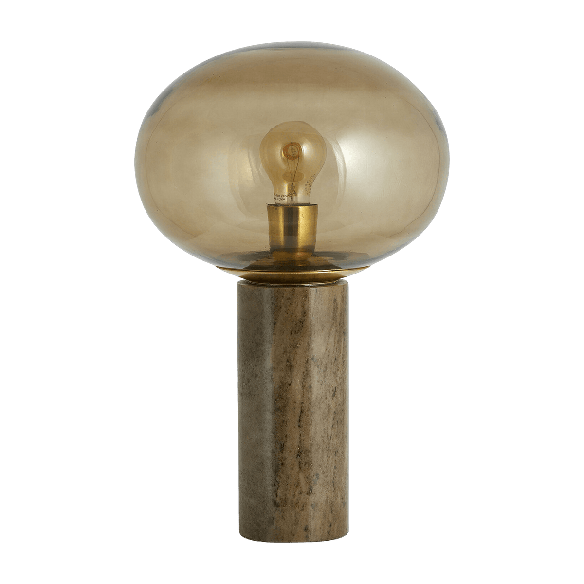 Table lamp in marbre and smoked glass 45 cm Bes - Nordal - The Cool Republic