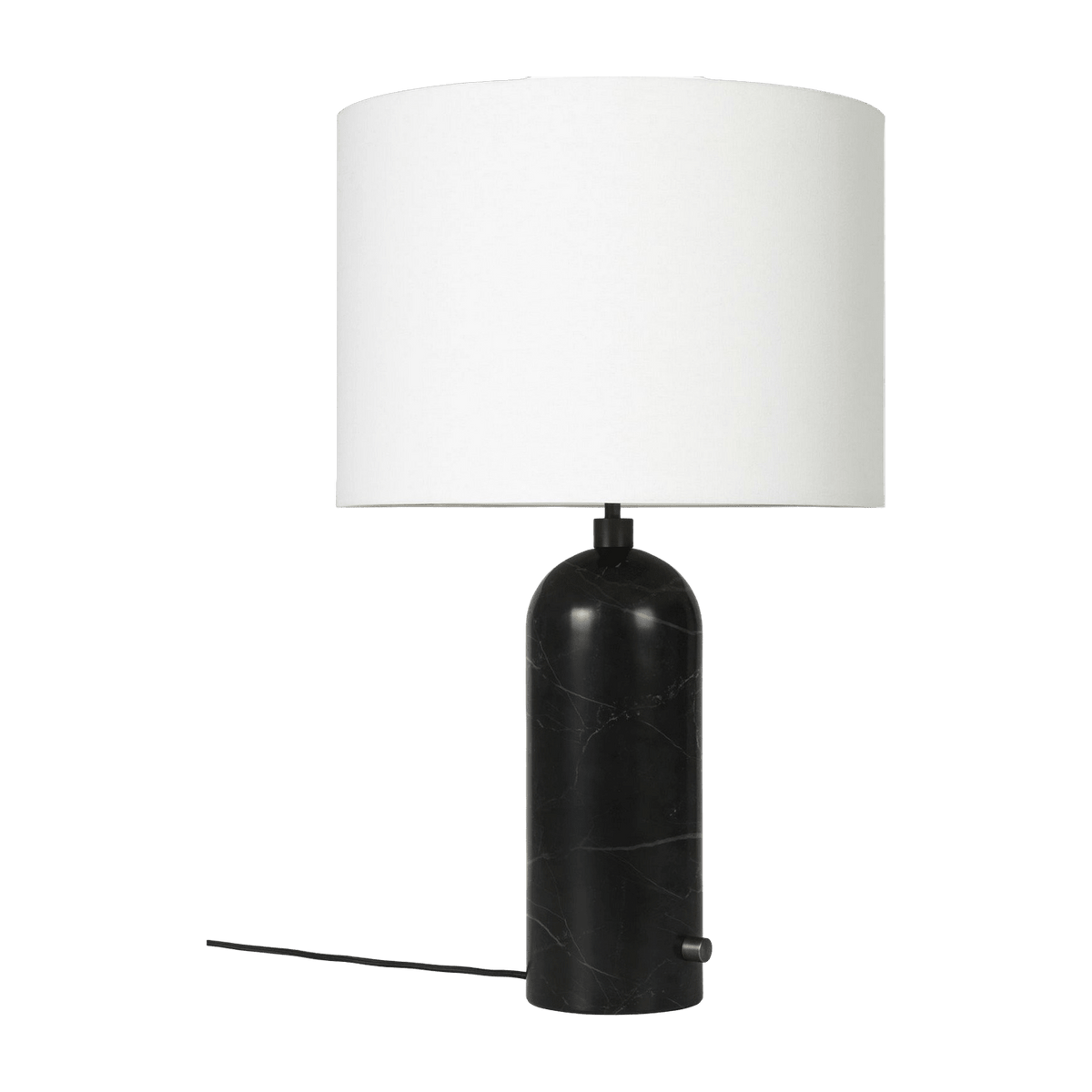Lampe à poser en marbre noir 65 cm Gravity - Gubi - The Cool Republic