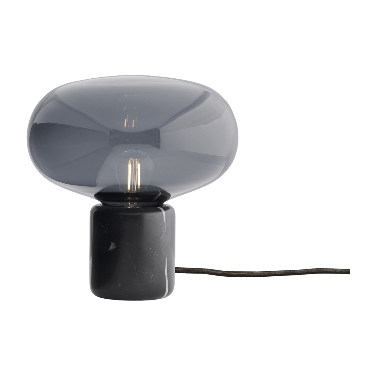 Lampe à poser en marbre noire 23 cm Karl-Johan - New Works - The Cool Republic