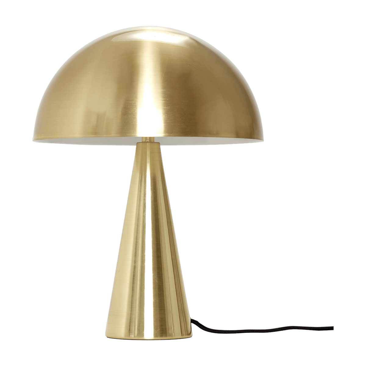Lampe à poser en métal doré 33 cm Cône - Hübsch - The Cool Republic