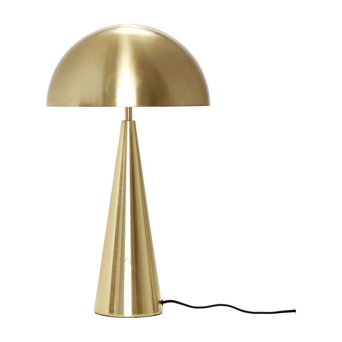 Lampe à poser en métal doré 52 cm Cône - Hübsch - The Cool Republic