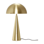 Lampe à poser en métal doré 52 cm Cône - Hübsch - The Cool Republic