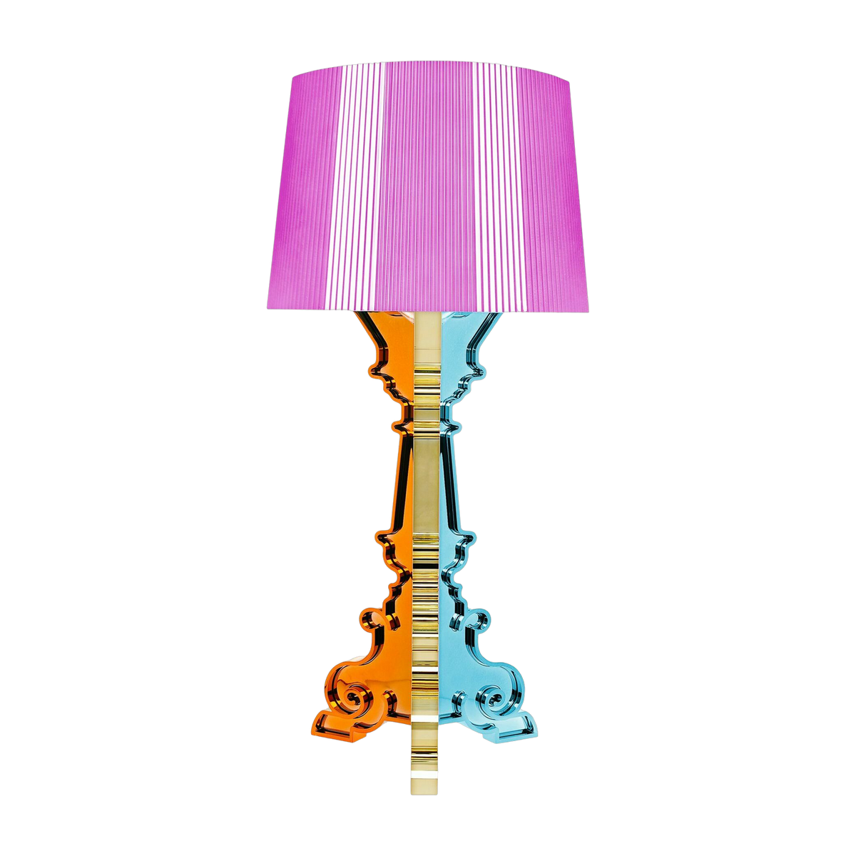Lampe à poser en plastique rose fuchsia 68cm Bourgie - Kartell - The Cool Republic