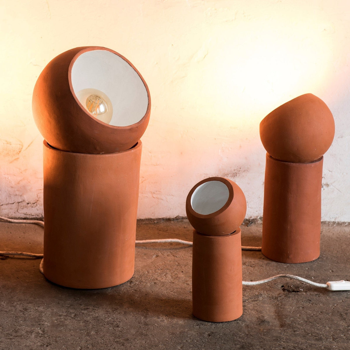 Lampe à poser en terre cuite 29 x 12 cm Terra S - Serax - The Cool Republic