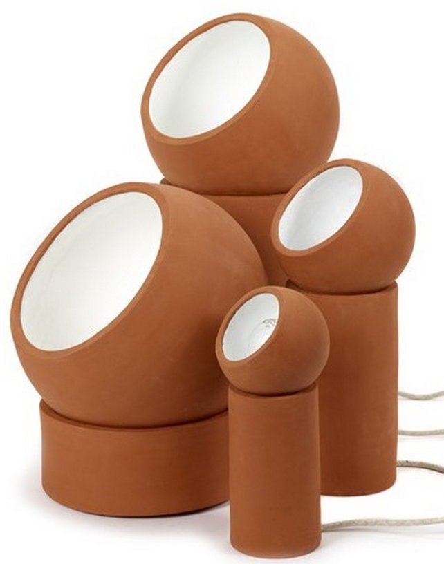 Lampe à poser en terre cuite 36 x 31 cm Terra low - Serax - The Cool Republic