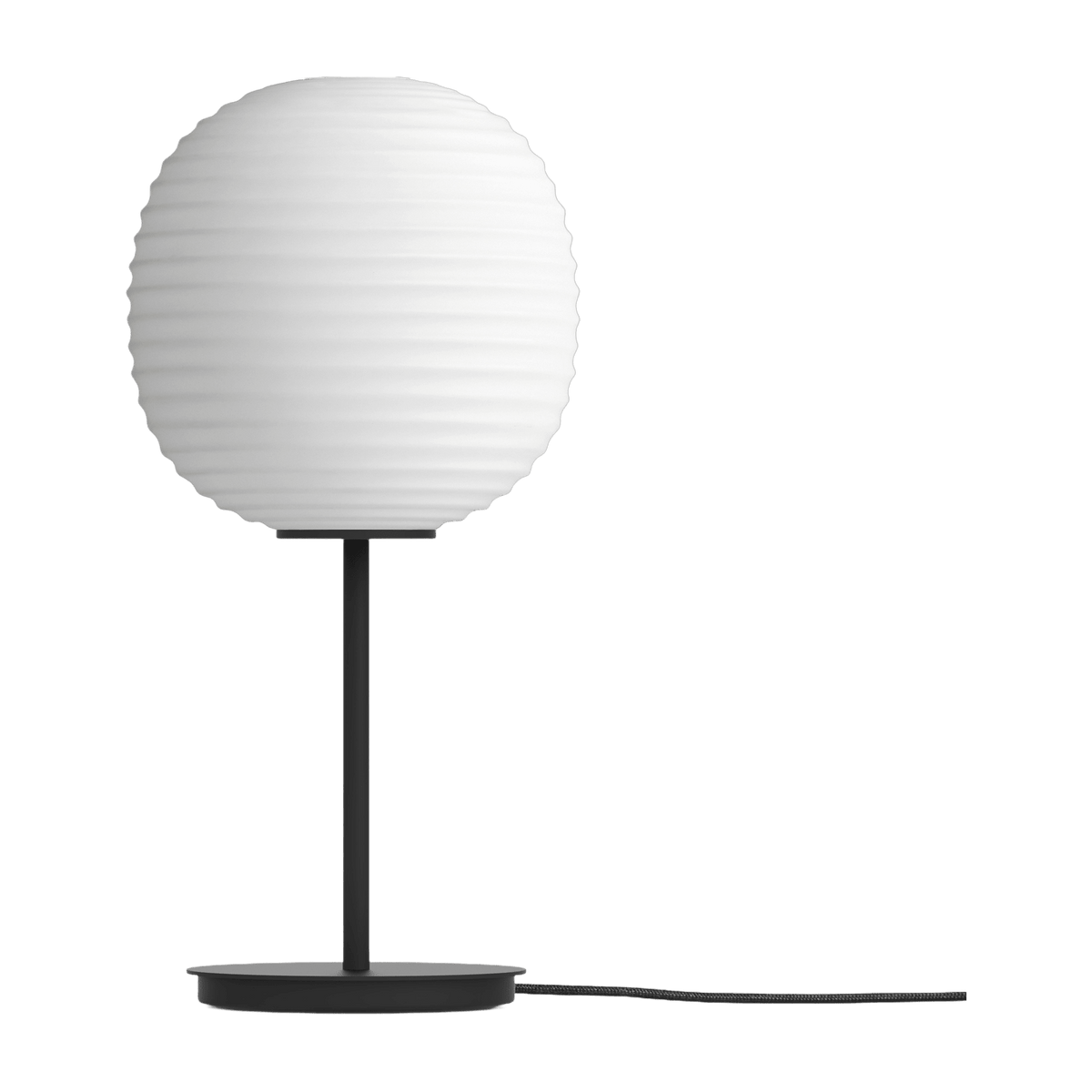 Lampe à poser en verre givré blanc 40 cm Lantern - New Works - The Cool Republic