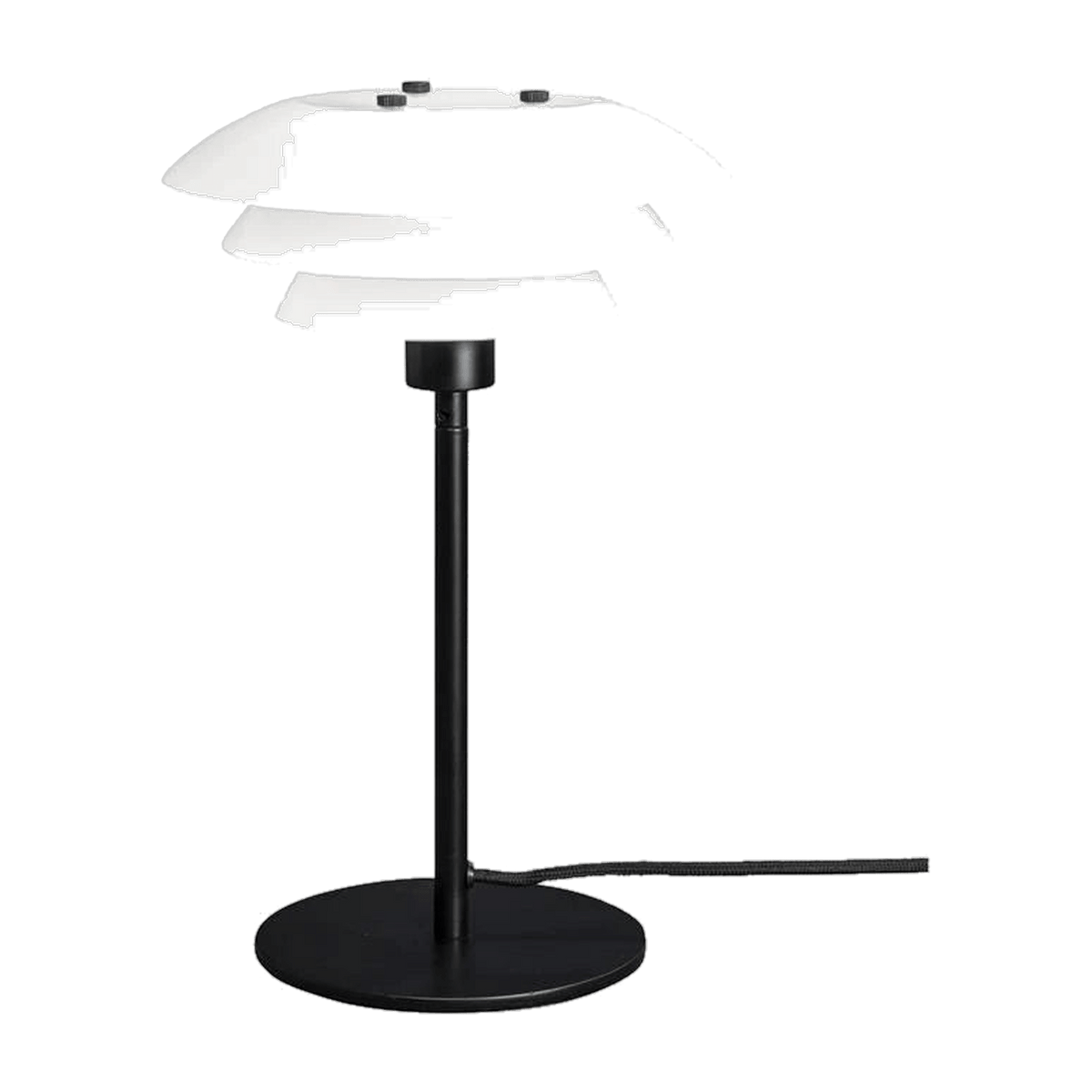 Opal Glass And Black Metal Table Lamp DL20 - Dyberg Larsen - The Cool Republic
