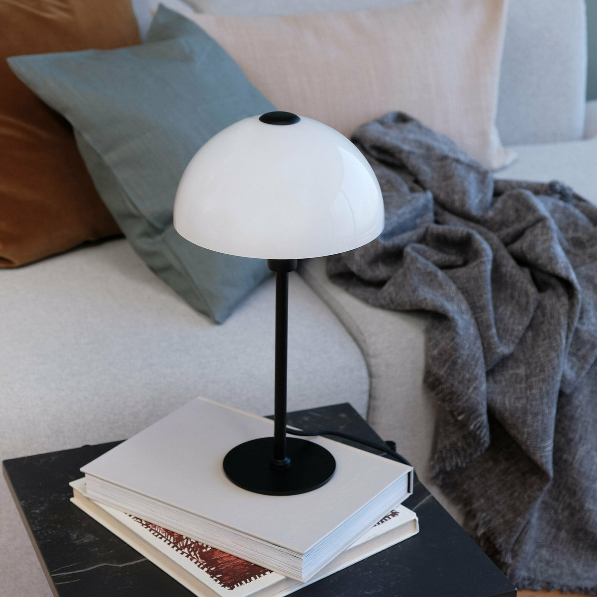 Opal glass table lamp Jazz - Dyberg Larsen - The Cool Republic