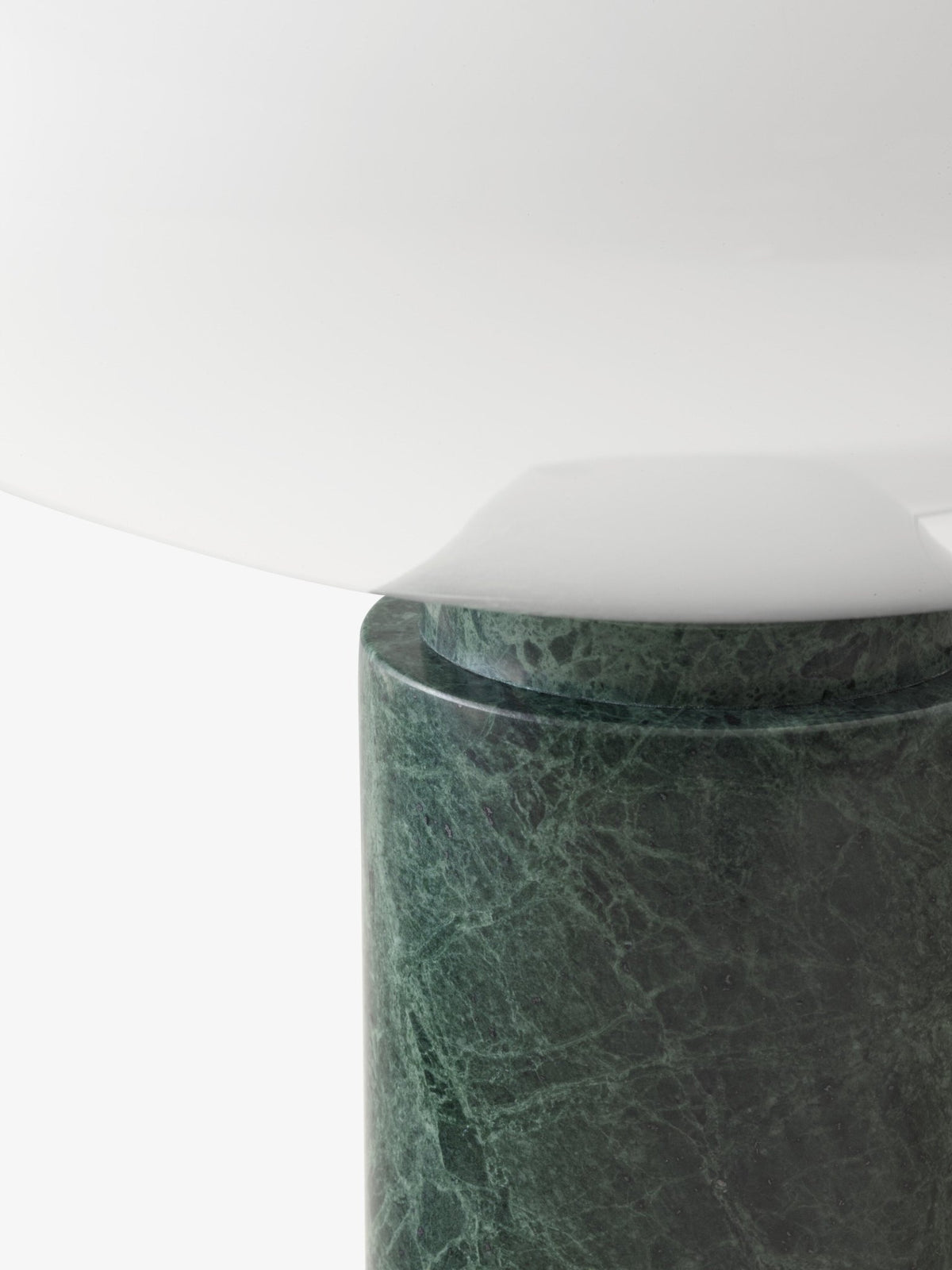 Lampe à poser en verre soufflé et marbre vert 41cm Mist AP17 - &tradition - The Cool Republic