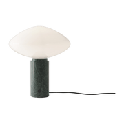 Lampe à poser en verre soufflé et marbre vert 41cm Mist AP17 - &tradition - The Cool Republic