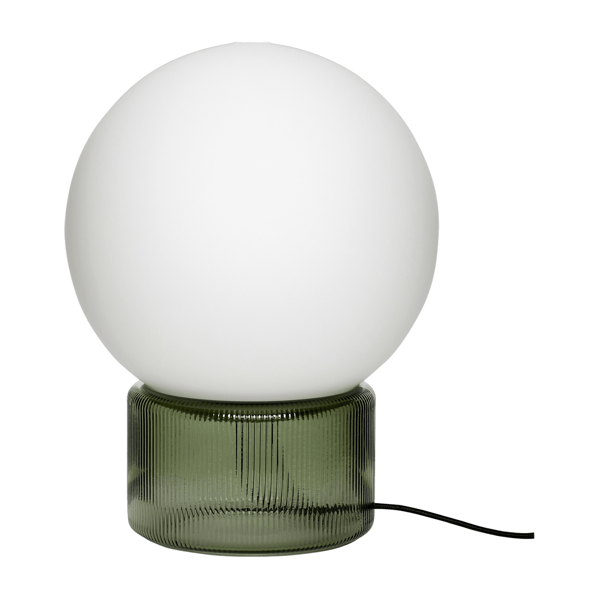 Lampe à poser en verre vert Sphere - Hübsch - The Cool Republic