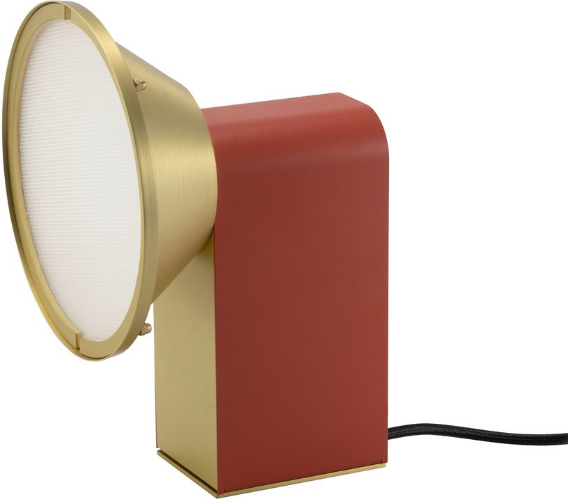 Lampe à poser goyave en laiton satiné 14,5 x 11,2 cm Wonder - CVL Luminaires - The Cool Republic