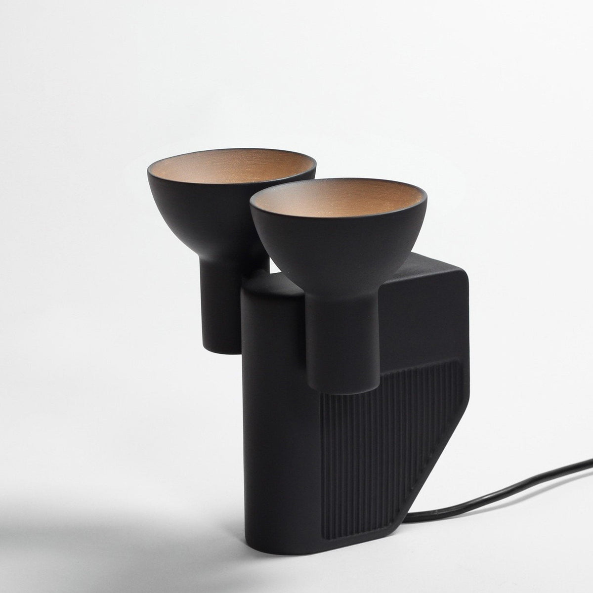 Lampe à poser gris anthracite 21 cm Olo - Moustache - The Cool Republic