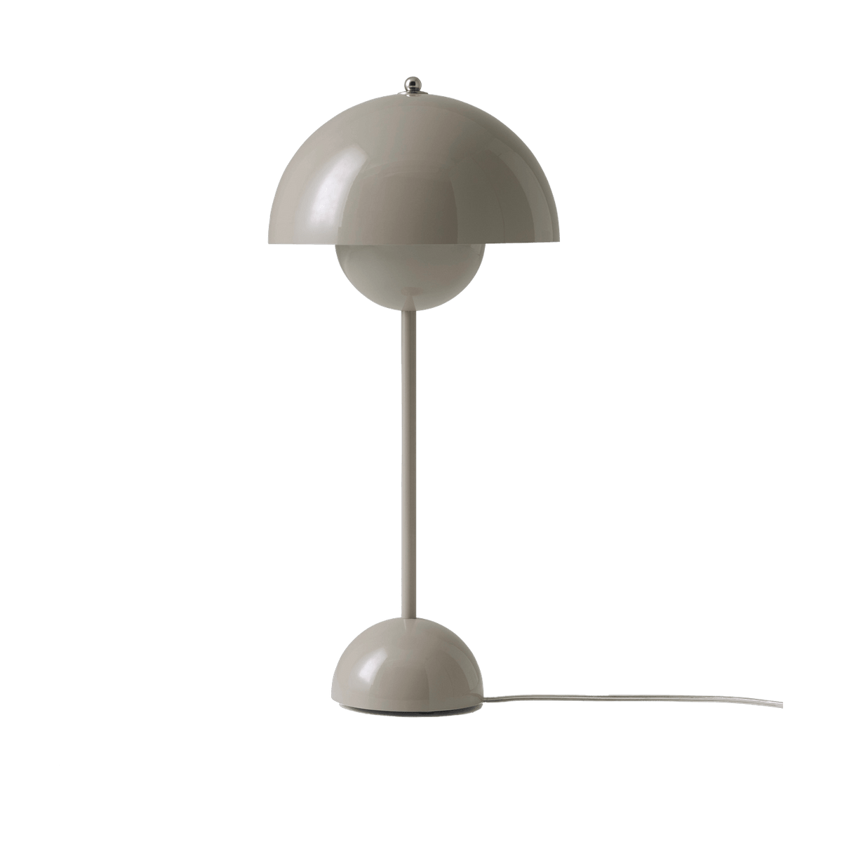Lampe à poser gris beige 50 cm Flowerpot VP3 - &tradition - The Cool Republic