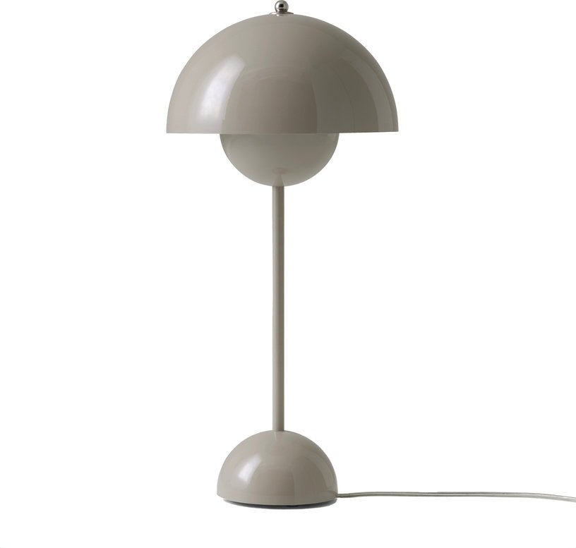 Lampe à poser gris beige 50 cm Flowerpot VP3 - &tradition - The Cool Republic
