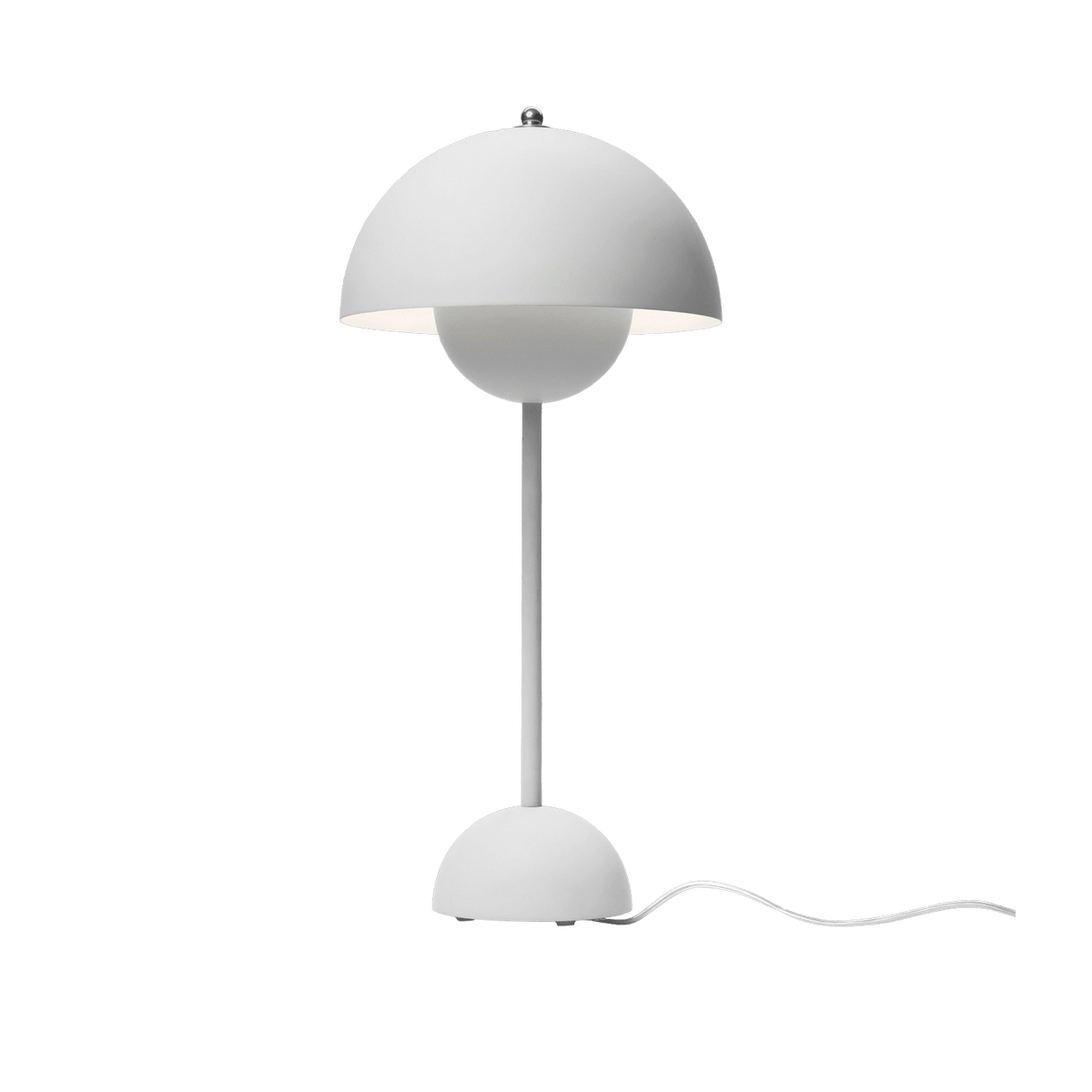 Lampe à poser gris mat Flowerpot VP3 - &tradition - The Cool Republic