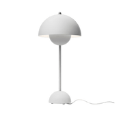 Lampe à poser gris mat Flowerpot VP3 - &tradition - The Cool Republic