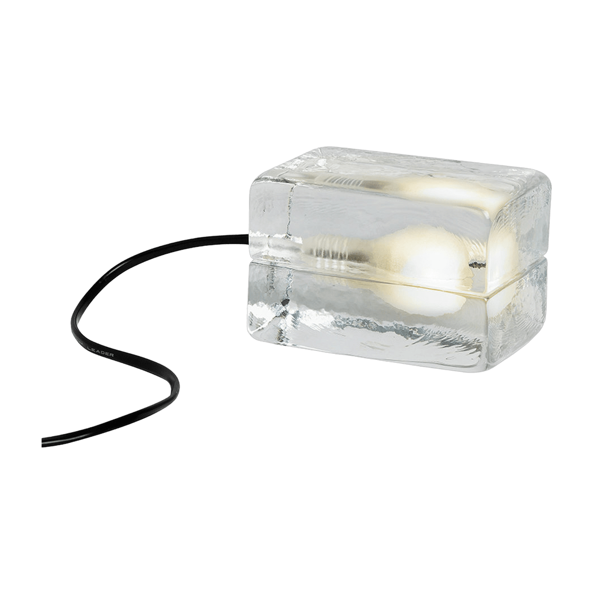 Lampe à poser LED cordon noir 16 x 10 cm Block - Design House Stockholm - The Cool Republic