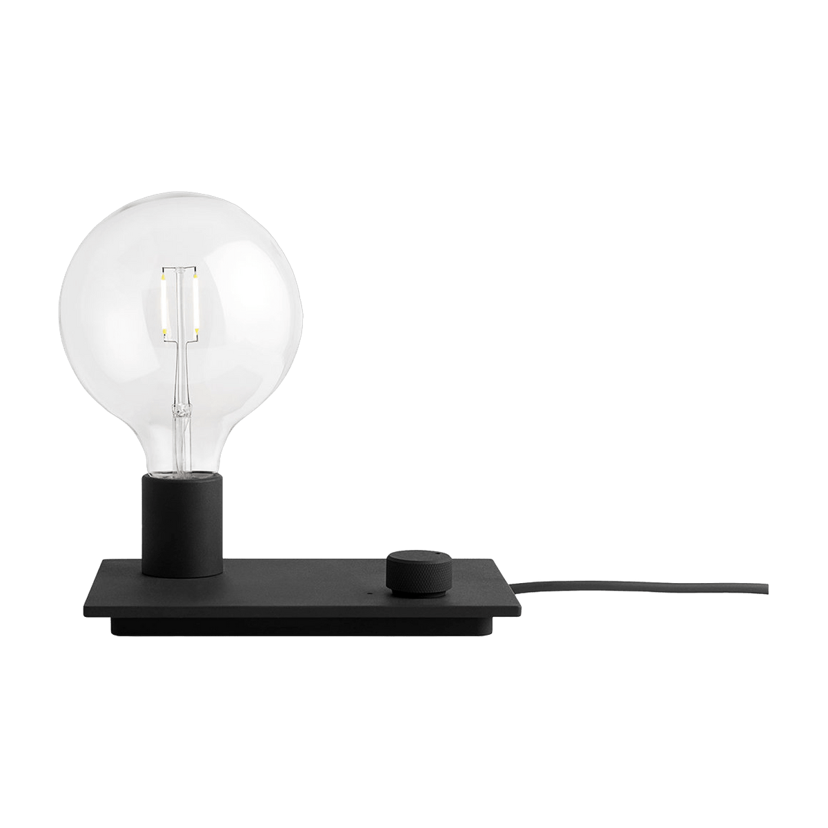 Lampe à poser noire 23 x 16 cm Control - Muuto - The Cool Republic