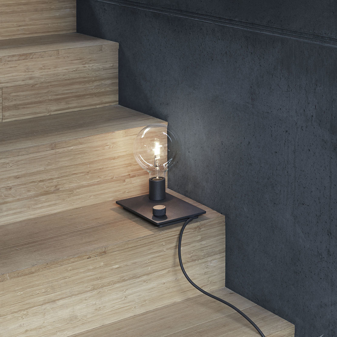 Lampe à poser noire 23 x 16 cm Control - Muuto - The Cool Republic