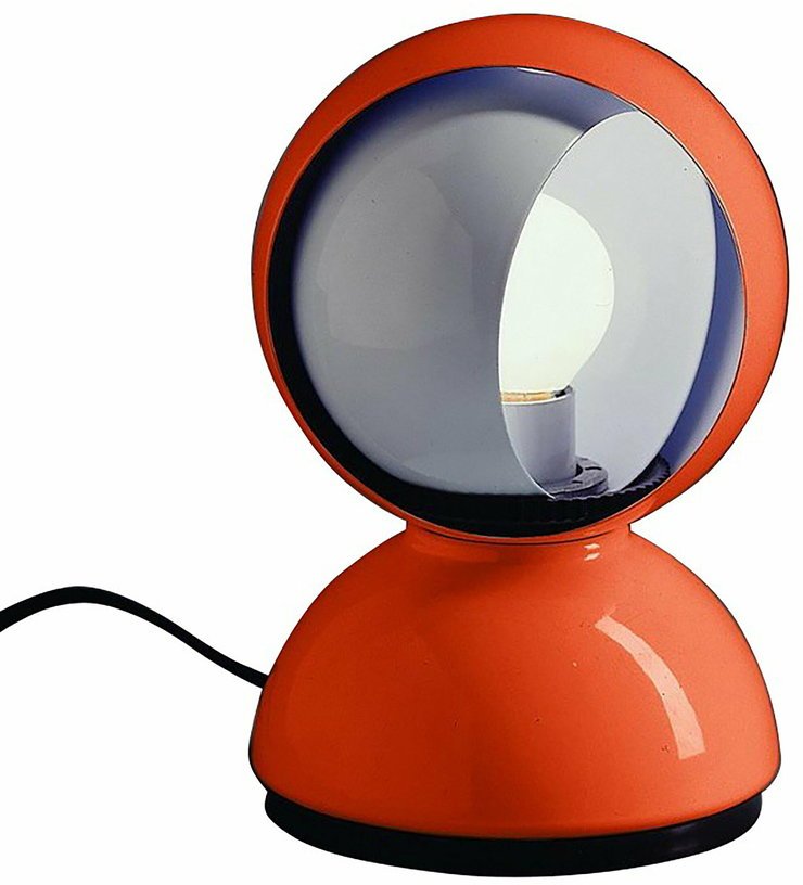 Lampe à poser orange Eclisse - Artemide - The Cool Republic
