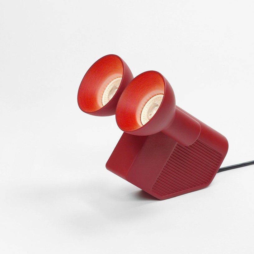 Lampe à poser rouge 21 cm Olo - Moustache - The Cool Republic