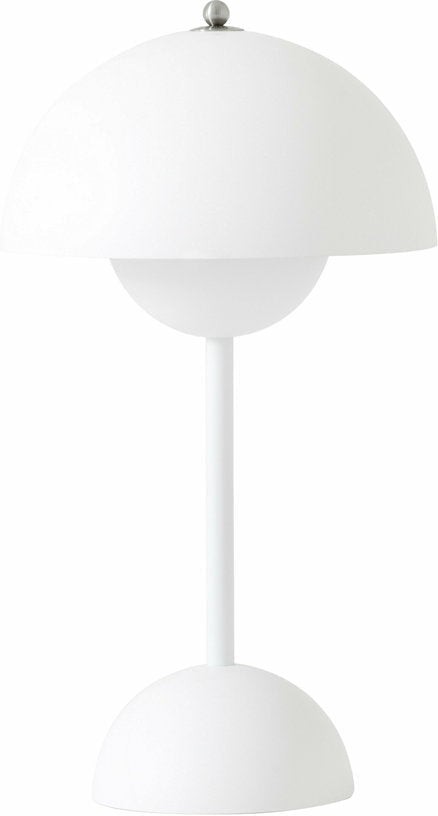 Lampe à poser sans fil blanc mat Flowerpot VP9 - &tradition - The Cool Republic