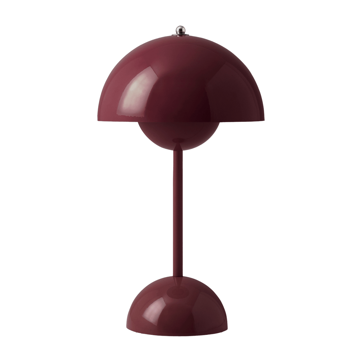 Lampe à poser sans fil dark plum Flowerpot VP9 - &tradition - The Cool Republic