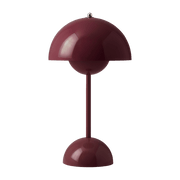 Lampe à poser sans fil dark plum Flowerpot VP9 - &tradition - The Cool Republic