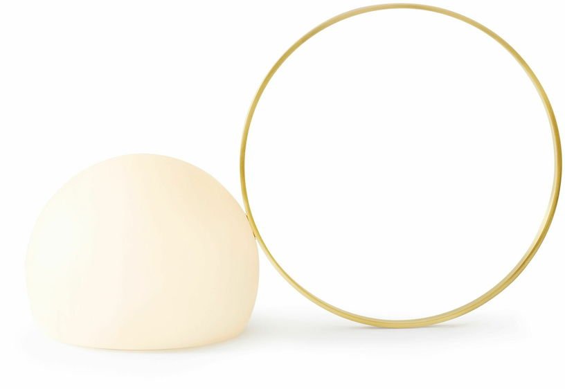 Lampe à poser sans fil dorée avec grand anneau Circ - Estiluz - The Cool Republic