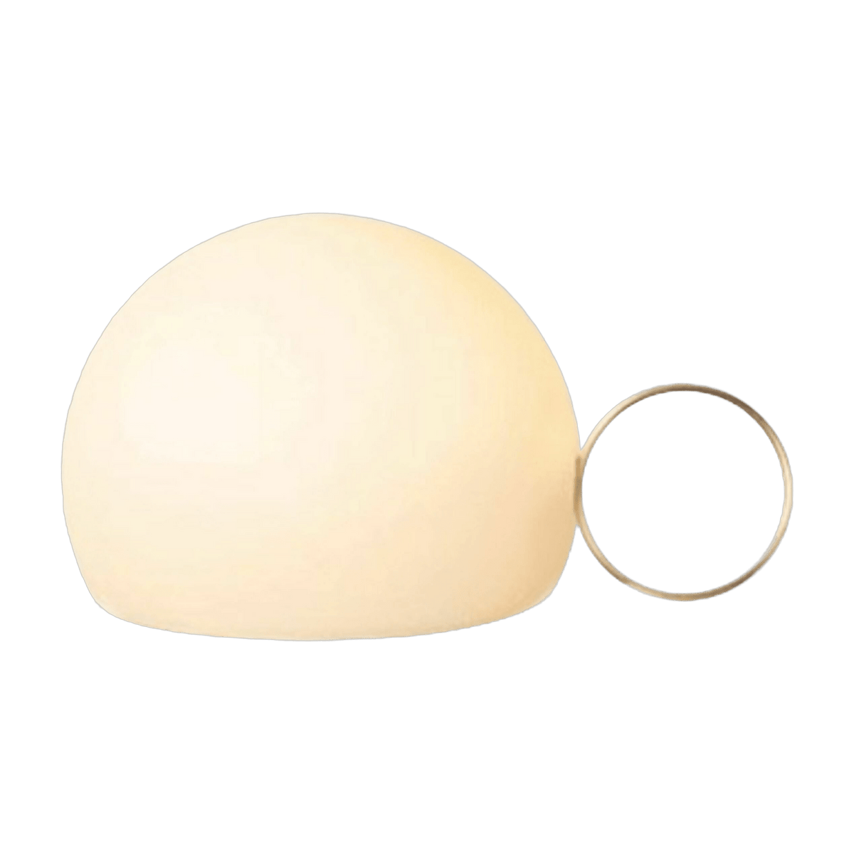 Lampe à poser sans fil dorée avec petit anneau Circ - Estiluz - The Cool Republic