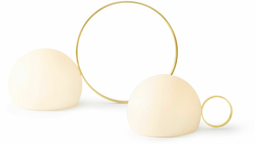 Lampe à poser sans fil dorée avec petit anneau Circ - Estiluz - The Cool Republic