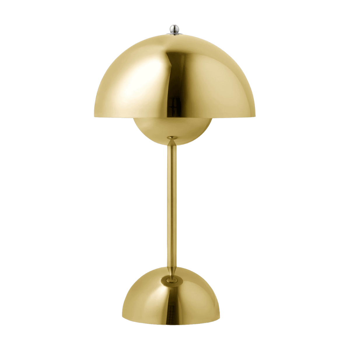 Lampe à poser sans fil laiton plaqué 29,5 x 16 cm Flowerpot VP9 - &Tradition - The Cool Republic