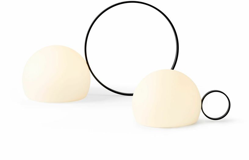 Lampe à poser sans fil noire avec petit anneau Circ - Estiluz - The Cool Republic