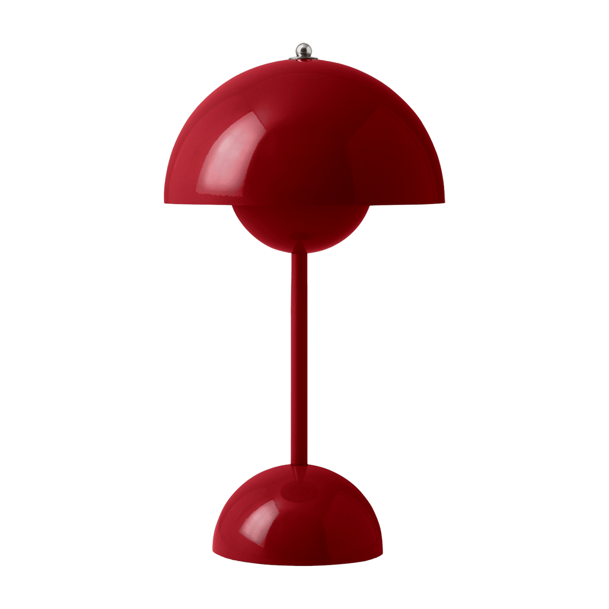 Lampe à poser sans fil vermilion red Flowerpot VP9 - &tradition - The Cool Republic