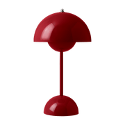 Lampe à poser sans fil vermilion red Flowerpot VP9 - &tradition - The Cool Republic