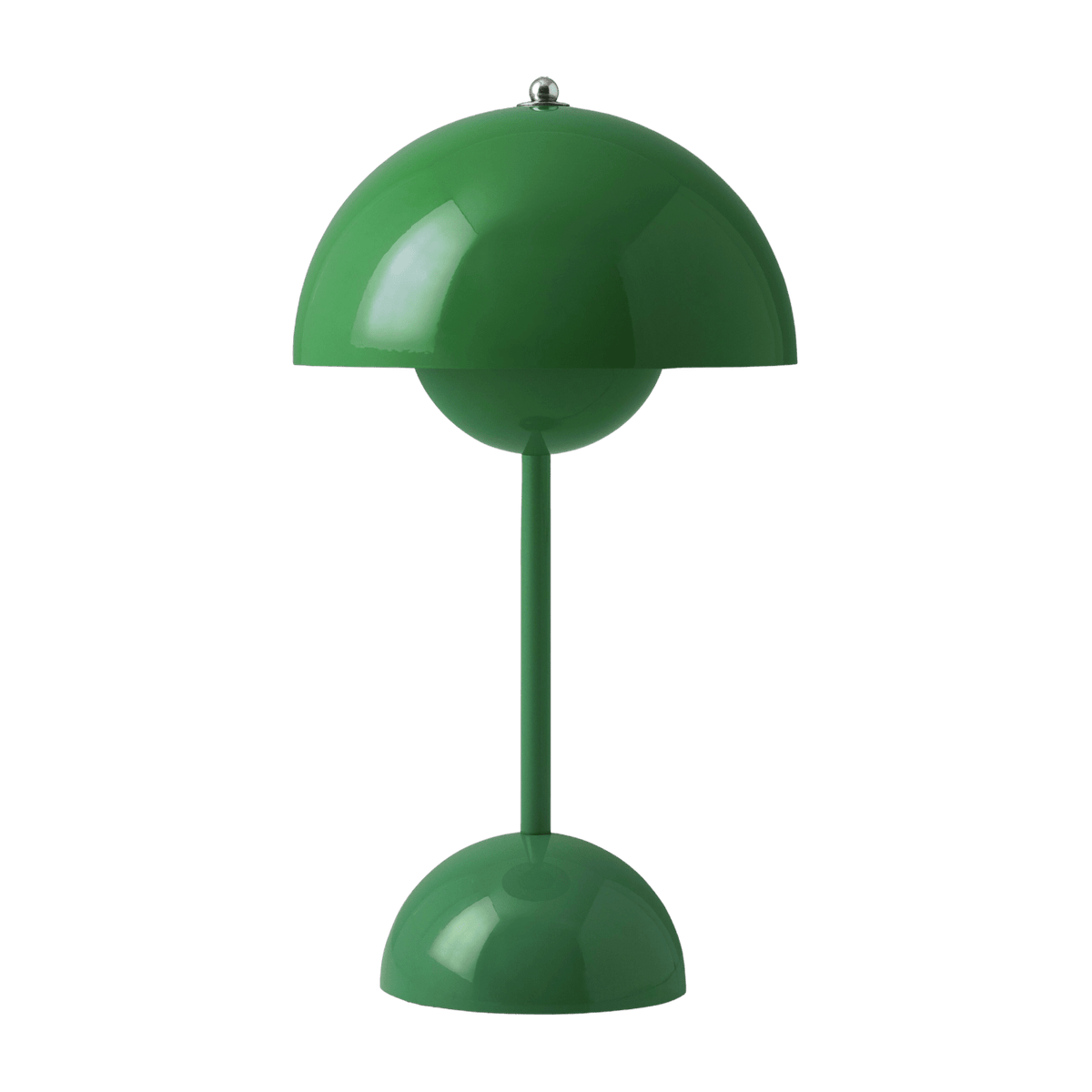 Lampe à poser sans fil vert signal Flowerpot VP9 - &tradition - The Cool Republic