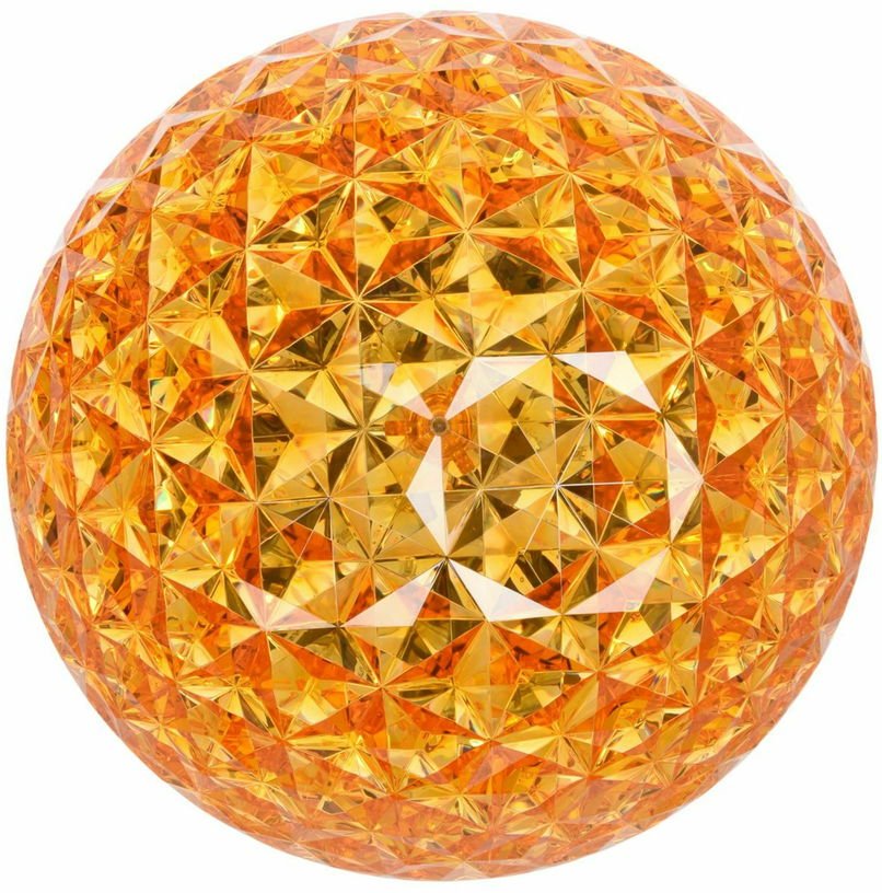 Lampe à poser sur pied jaune Planet - Kartell - The Cool Republic