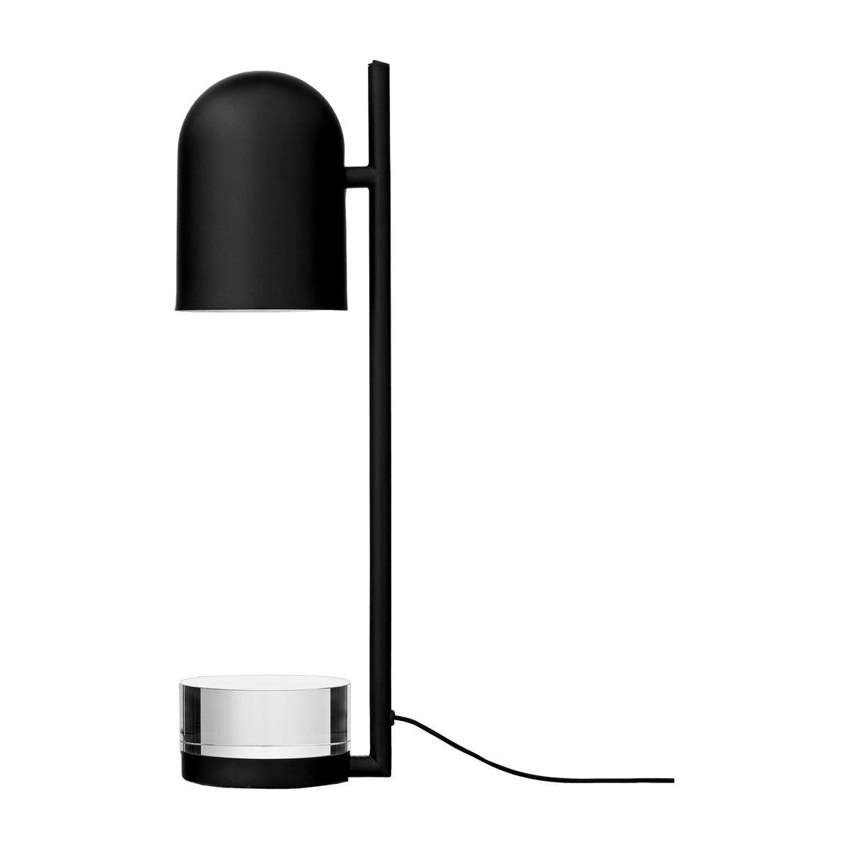 Lampe à poser verre et noir 50 x 12 cm Luceo - Aytm - The Cool Republic