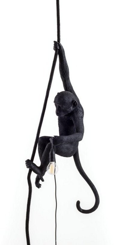 Lampe à suspendre noire Monkey - Seletti - The Cool Republic
