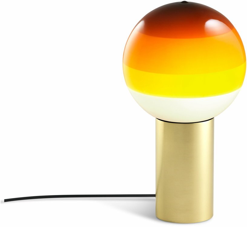 Lampe ambrée pied laiton 36 cm Dipping Light - Marset - The Cool Republic