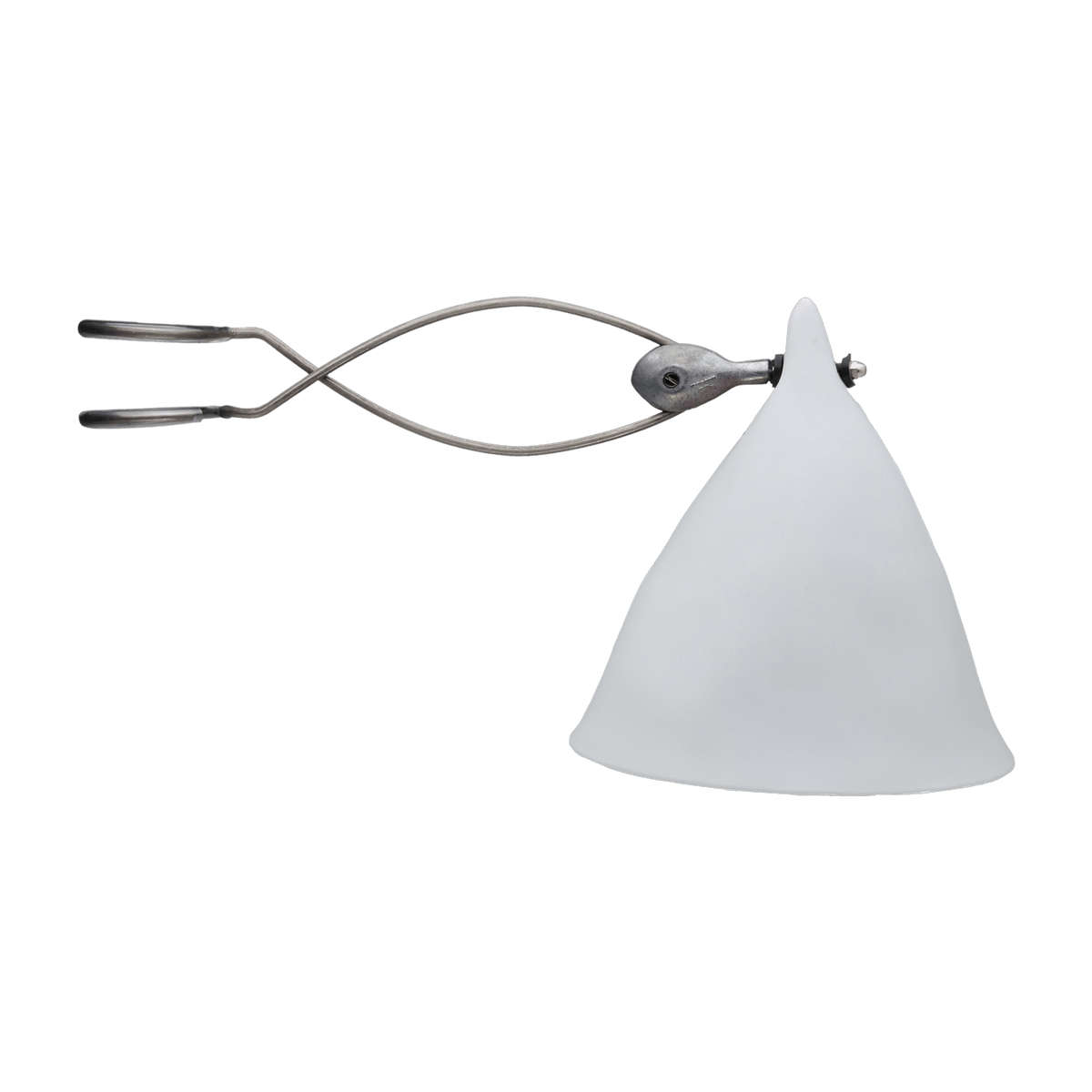 Lampe avec pince en porcelaine mate 18 x 15,5 cm Cornette - Tsé & Tsé - The Cool Republic