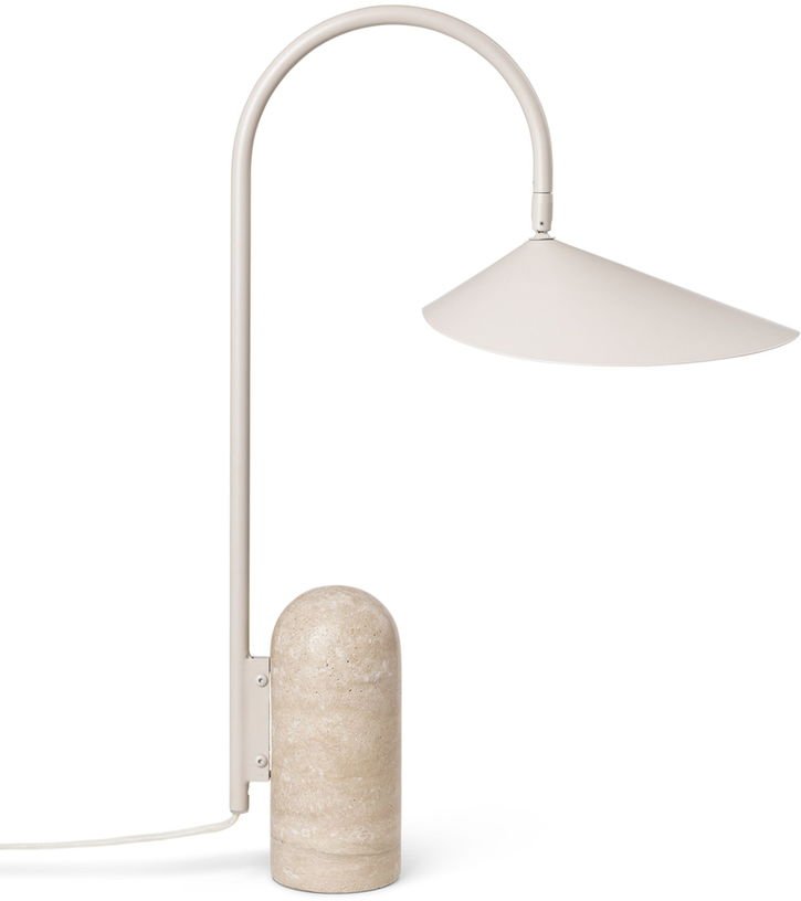 Lampe avec socle en marbre écru Arum - Ferm Living - The Cool Republic