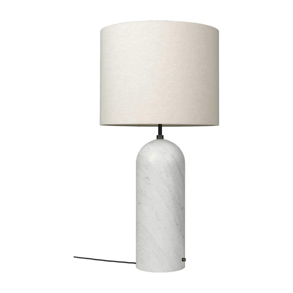 White coffee lamp base beige in marbre XL Gravity - Gubi - The Cool Republic