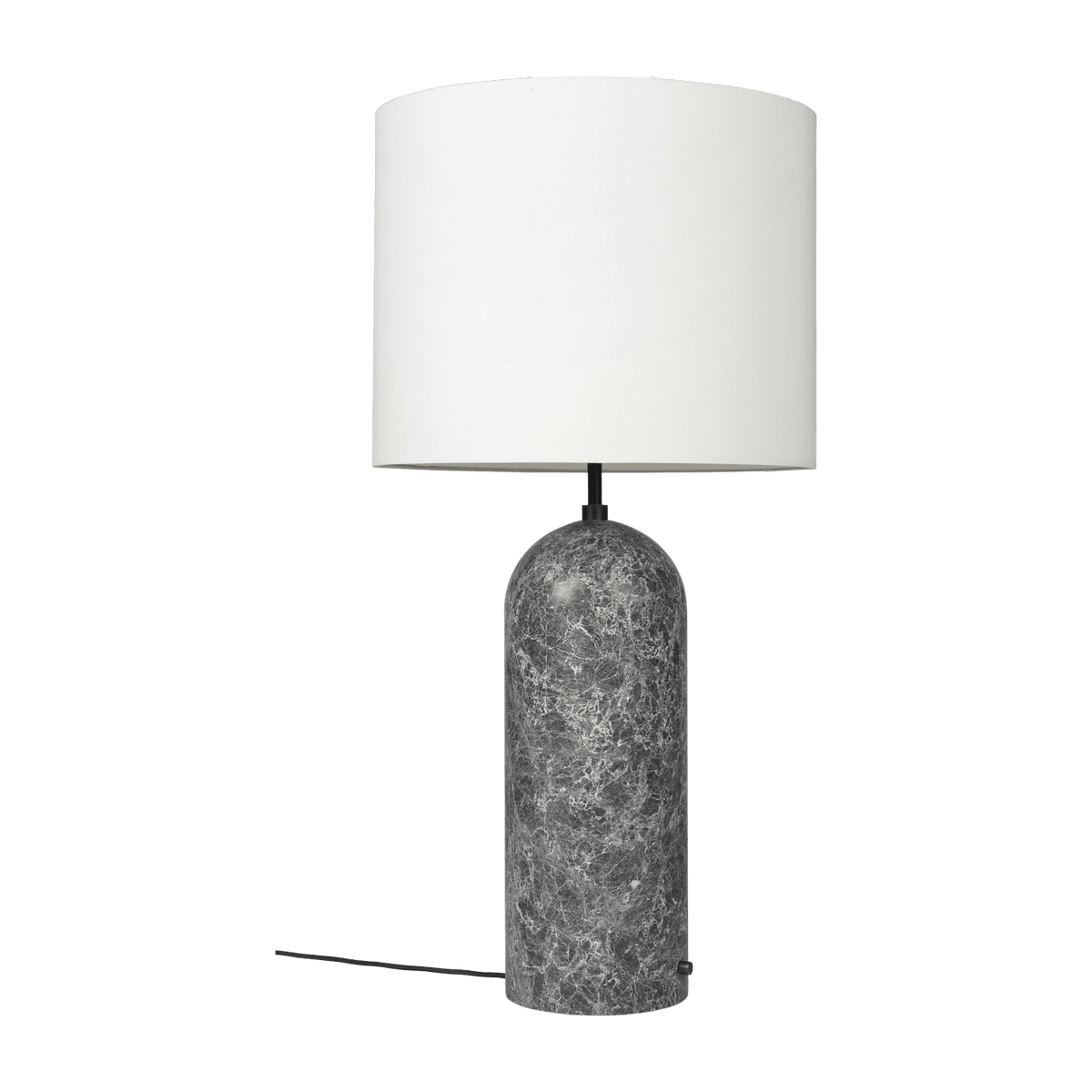 White coffee lamp base grey in marbre XL Gravity - Gubi - The Cool Republic