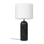 White coffee lamp base black in marbre XL Gravity - Gubi - The Cool Republic